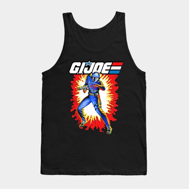 Cobra Commander GI Joe toy art card Tank Top by EnglishGent